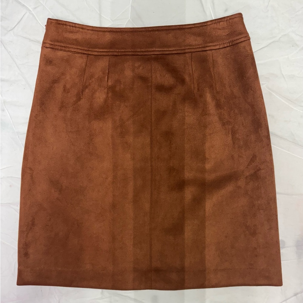 Elegant Loft Brown Suede Skirt size 6P